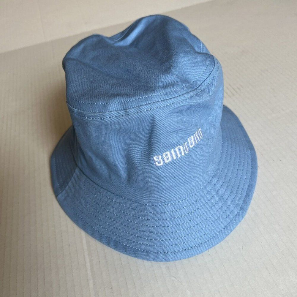 SaintArt Blue Bucket Hat Sz M Boonie Brim Sun Safari Summer Camping Beac…